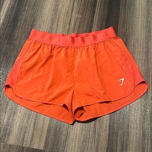 Gymshark Women's Orange Athletic Shorts